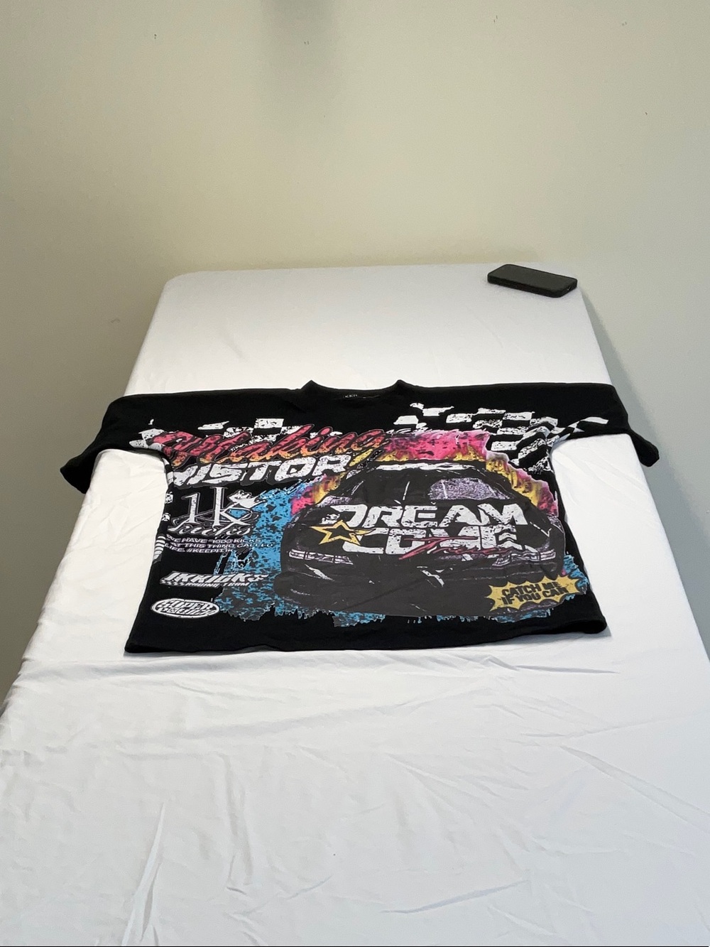 Black 'Dream X Clan' Racing Graphic Tee - Unbranded